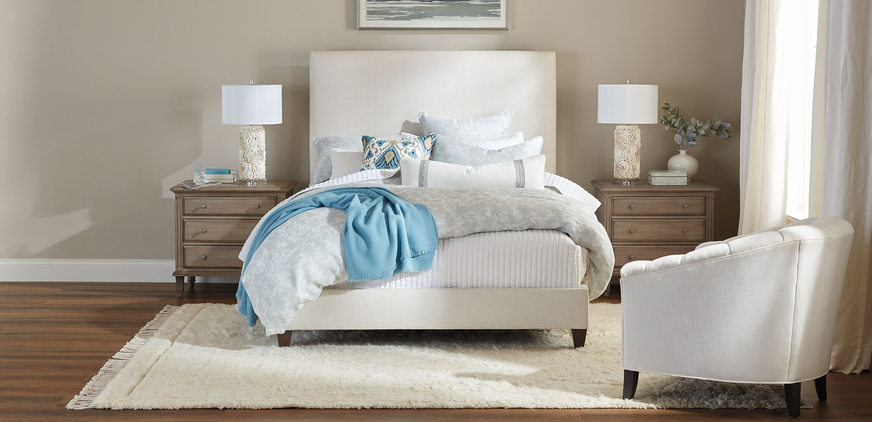 White Banded Bolster Pillow_4