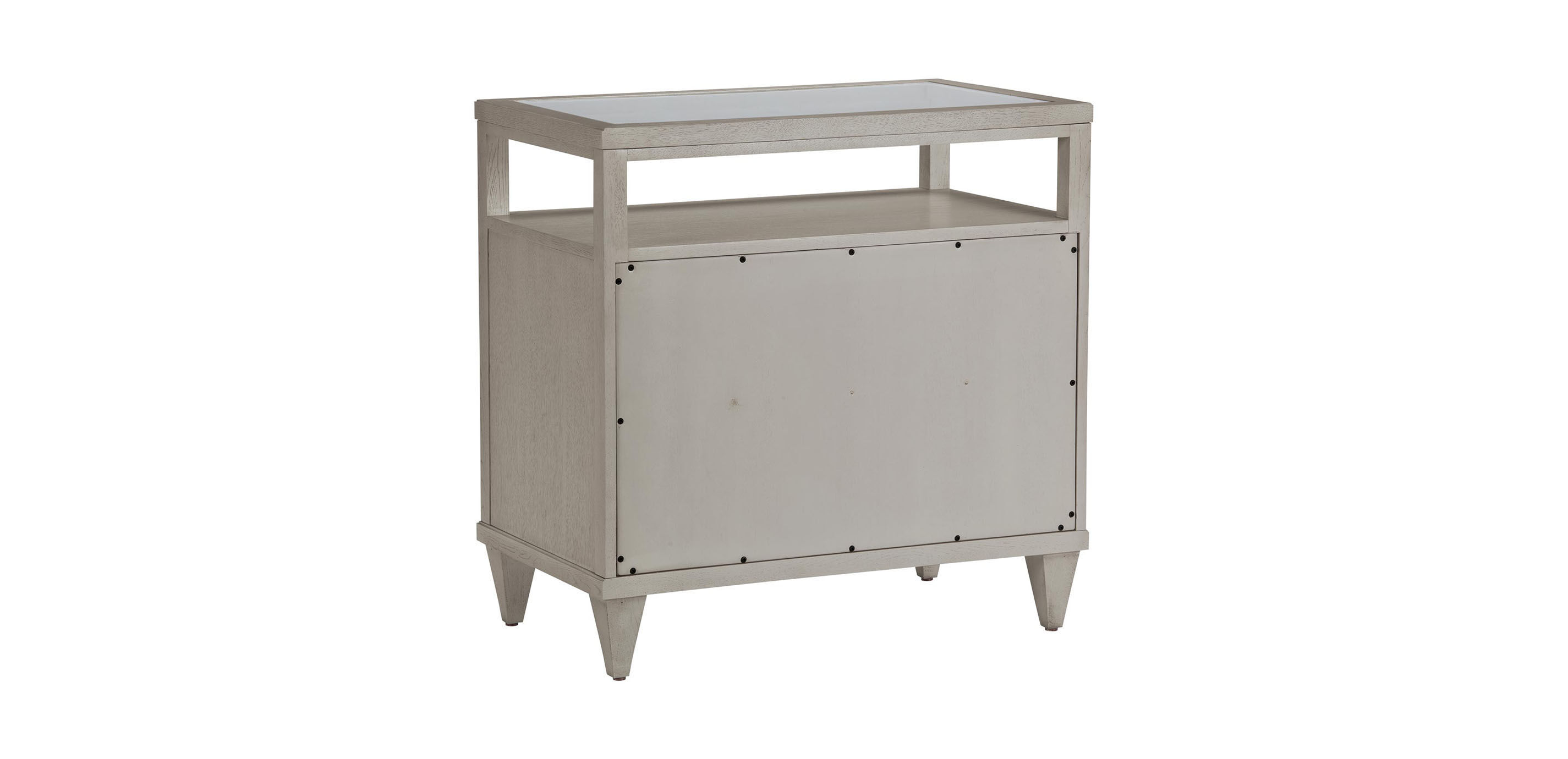 Heston Oak Glass-Top Night Table_5