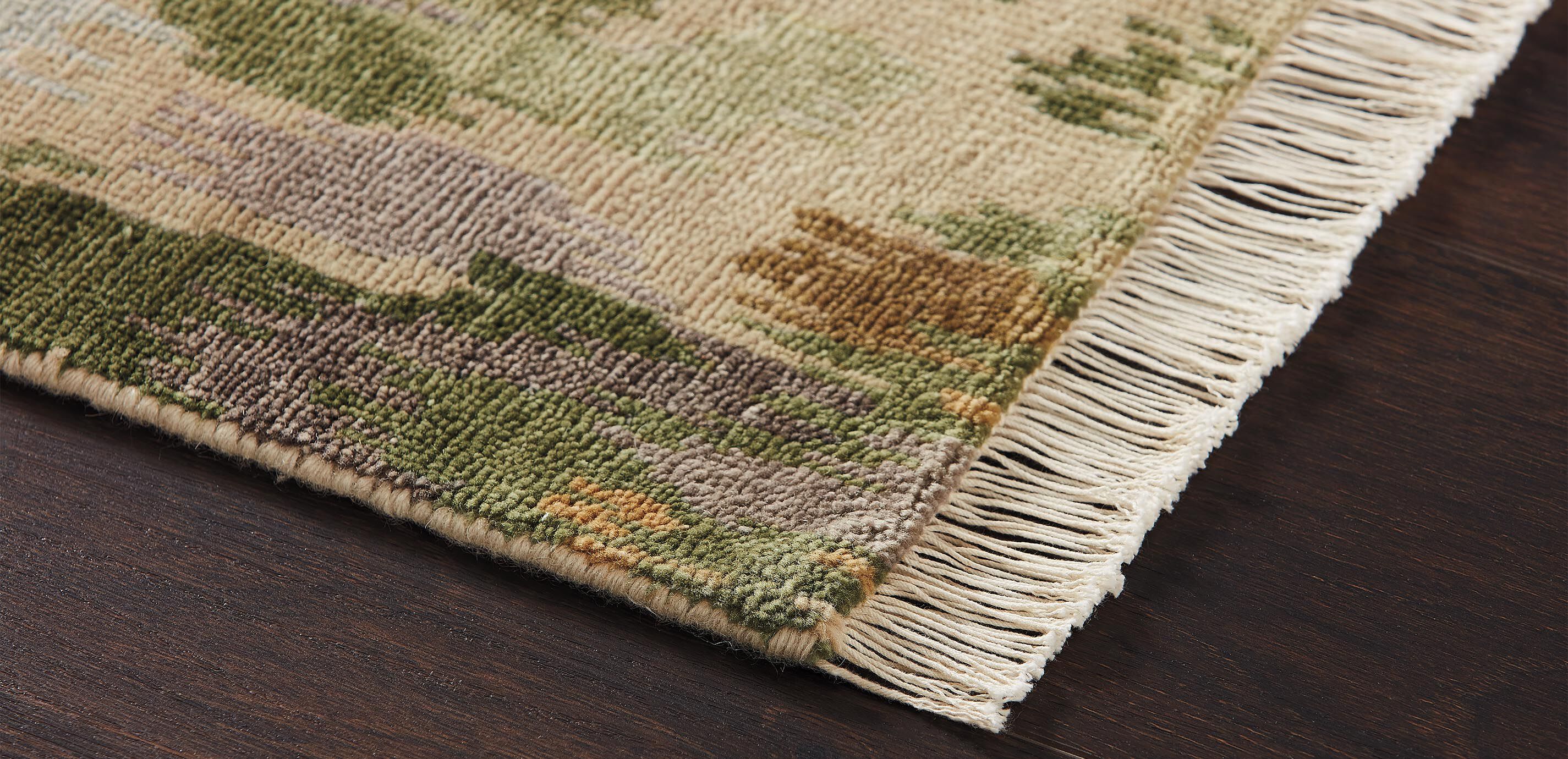 Nouveau Green Ikat Rug_1