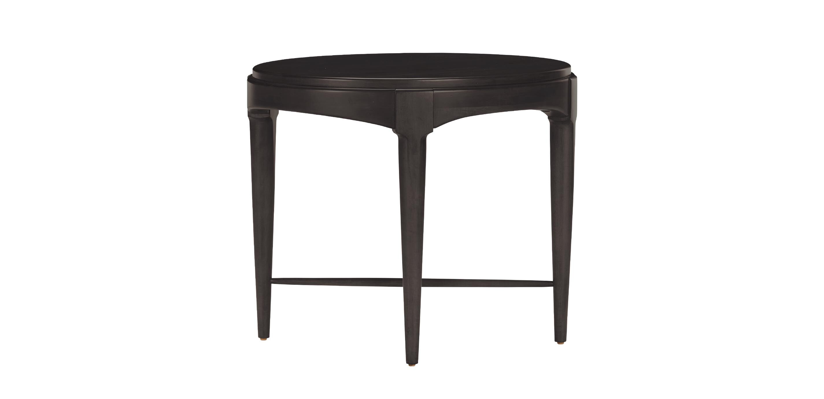 Draper Oval Wood Midcentury End Table