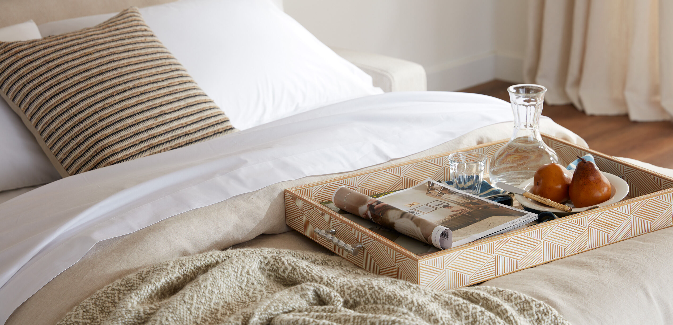 Modern Botanical Silk Pillow_5