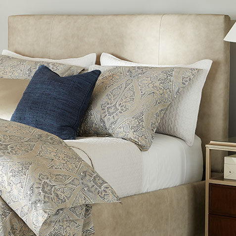 Elsen Custom Leather Bed Product Tile Hover Image elsenlthupholstered