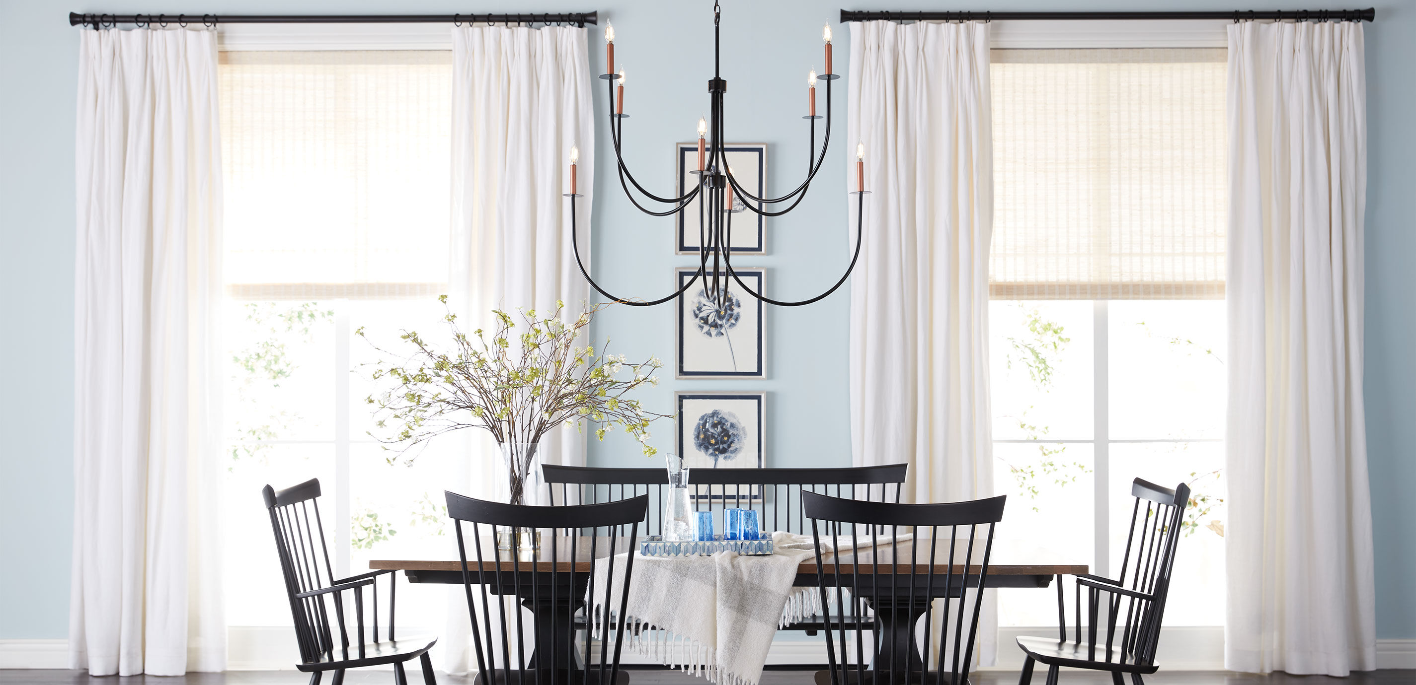 Spirea Branch Arrangement in Tall Vase_8