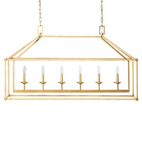 Killian Rattan Linear Chandelier image