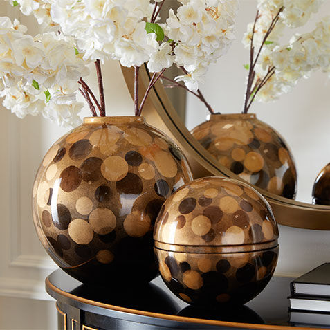 Copper Tones Spotted Jar Product Tile Hover Image 432452   BRN