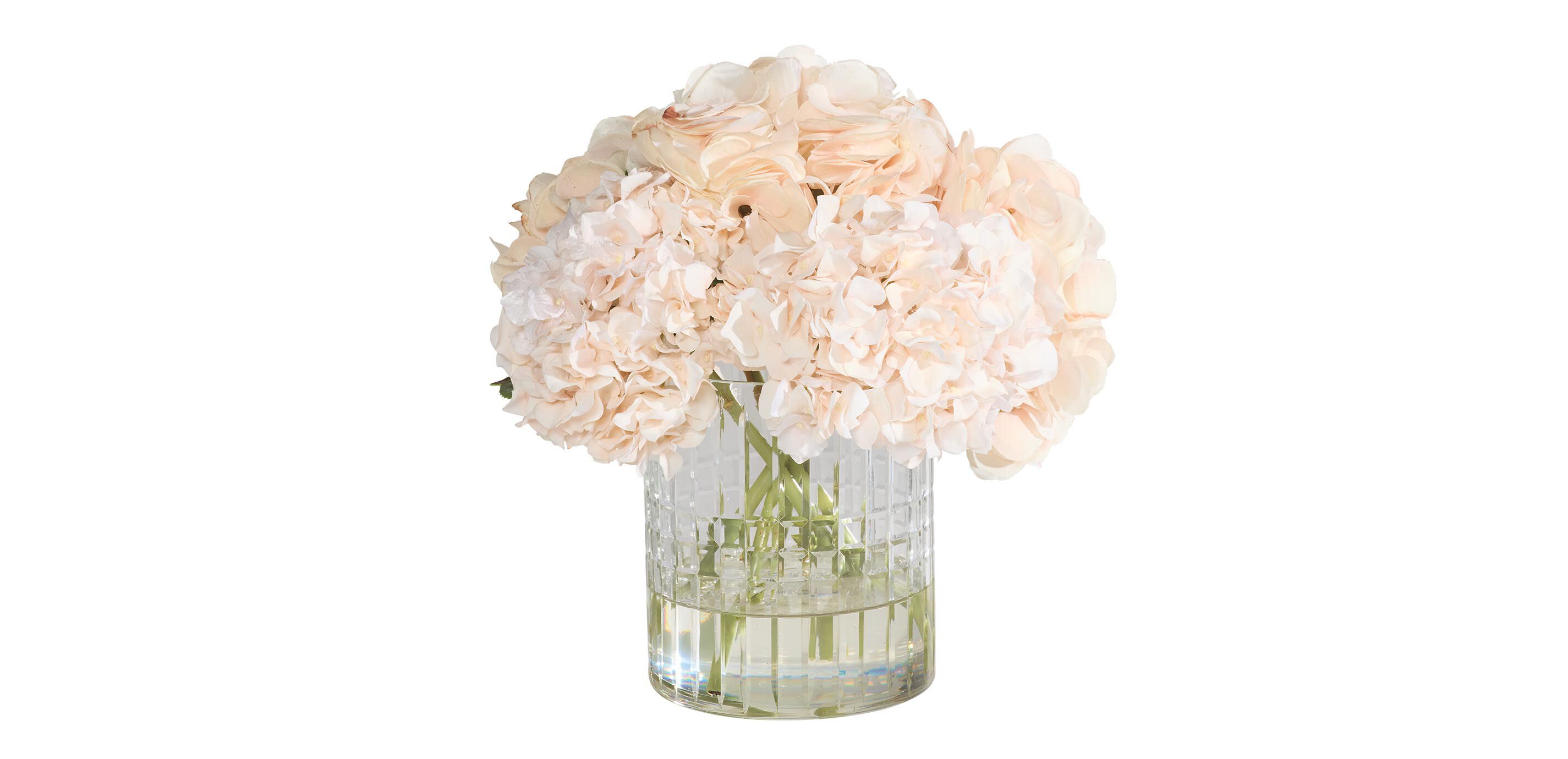 Hydrangea Bouquet in Cut-Glass Vase_1