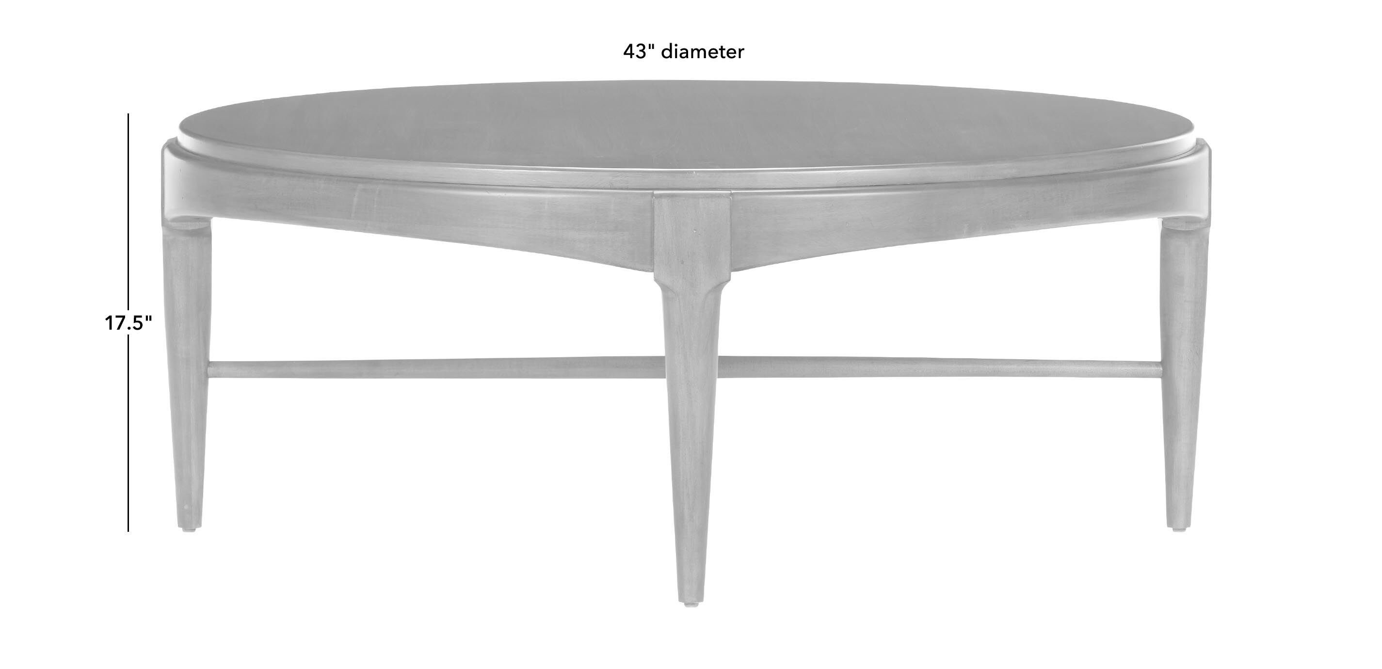 Draper Round Wood Midcentury Coffee Table_1