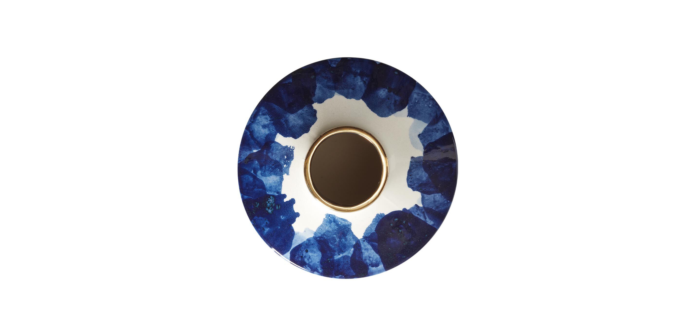 Danya Blue Ceramic Drip Vase_2