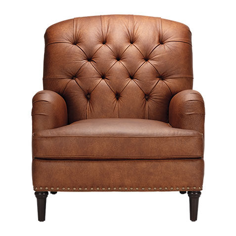 Reede Tall-Back Leather Club Chair image