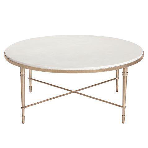 Valeria Stone-Top Round Coffee Table image