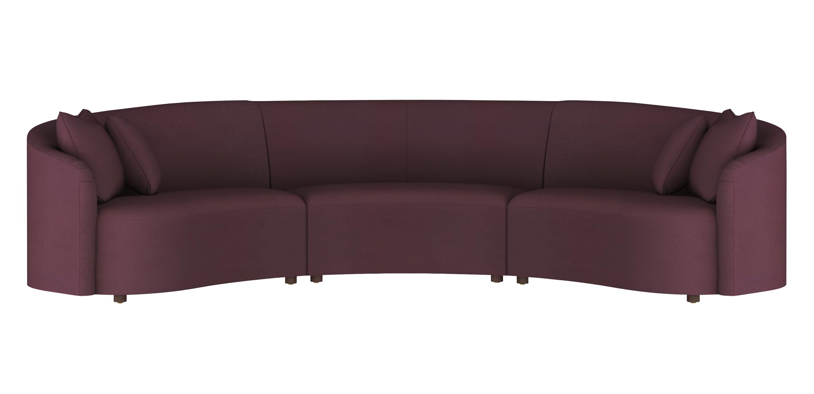 Calista Curved Three-Piece Sectional