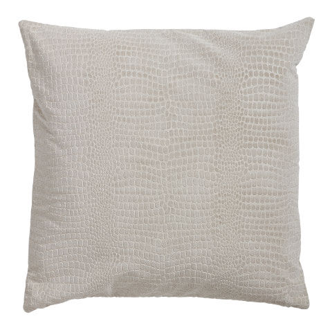 Embossed Velvet Pillow, Taupe image