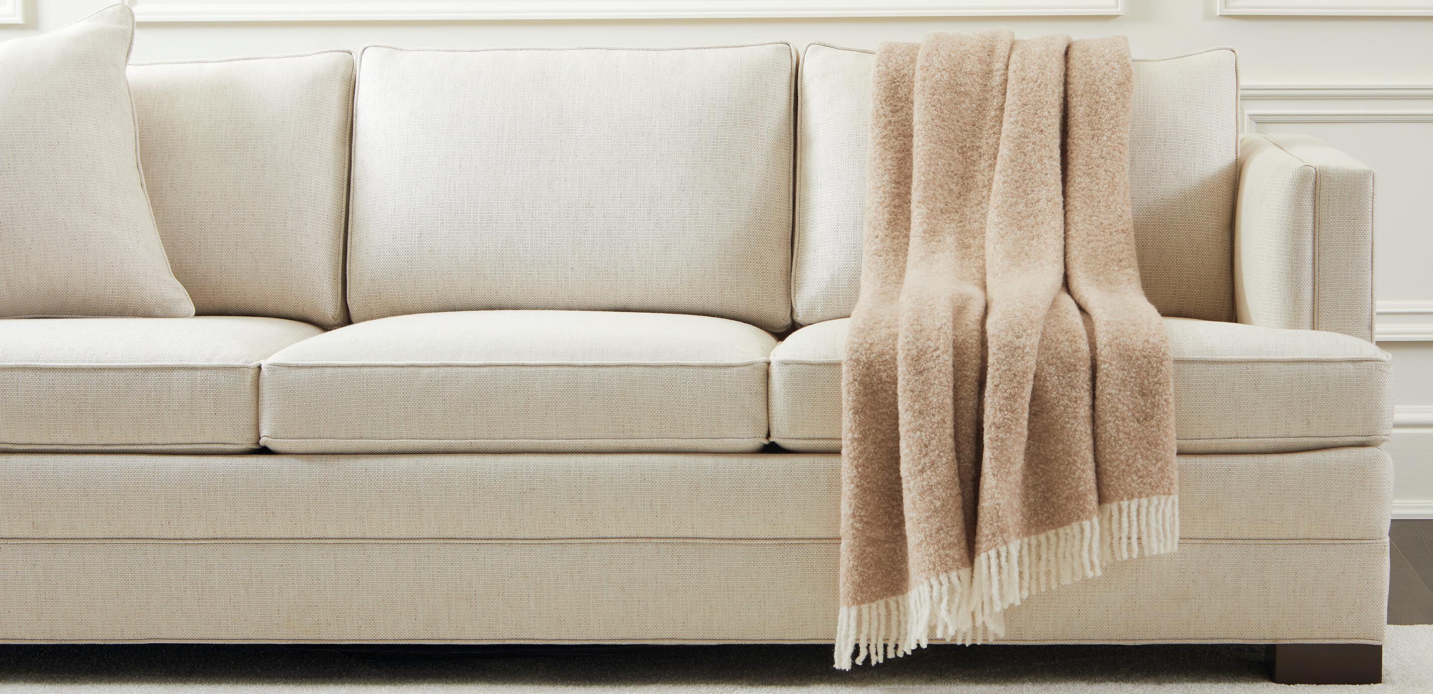 Mixed Boucl&eacute; Alpaca Throw