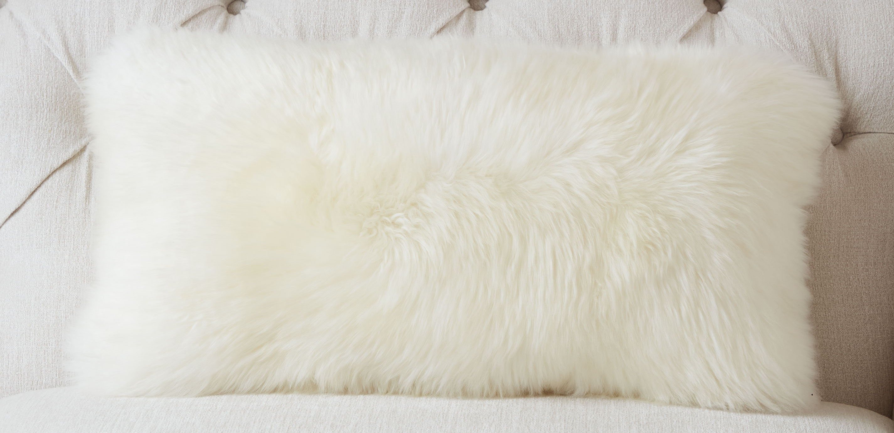 Long Hair Sheepskin Lumbar Pillow_2