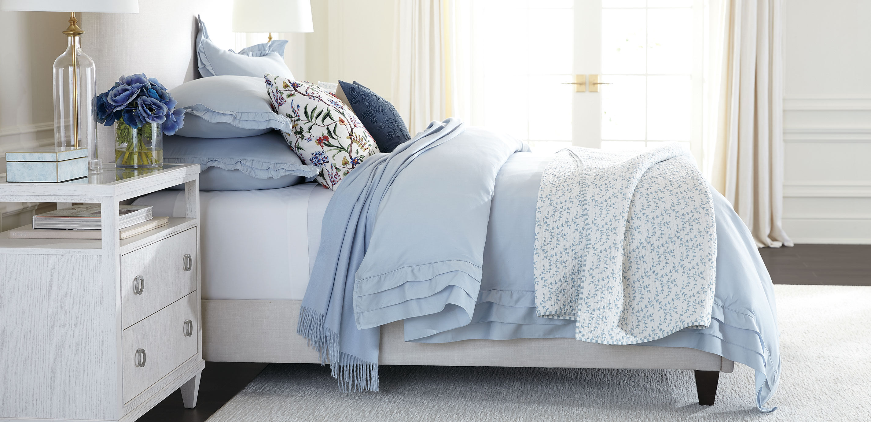 Ruffle Flange Duvet Cover Set_5