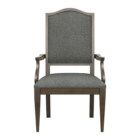 Hayden Dining Armchair: Serpentine Back, Tapered Leg image