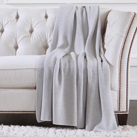 Wool Herringbone Throw image