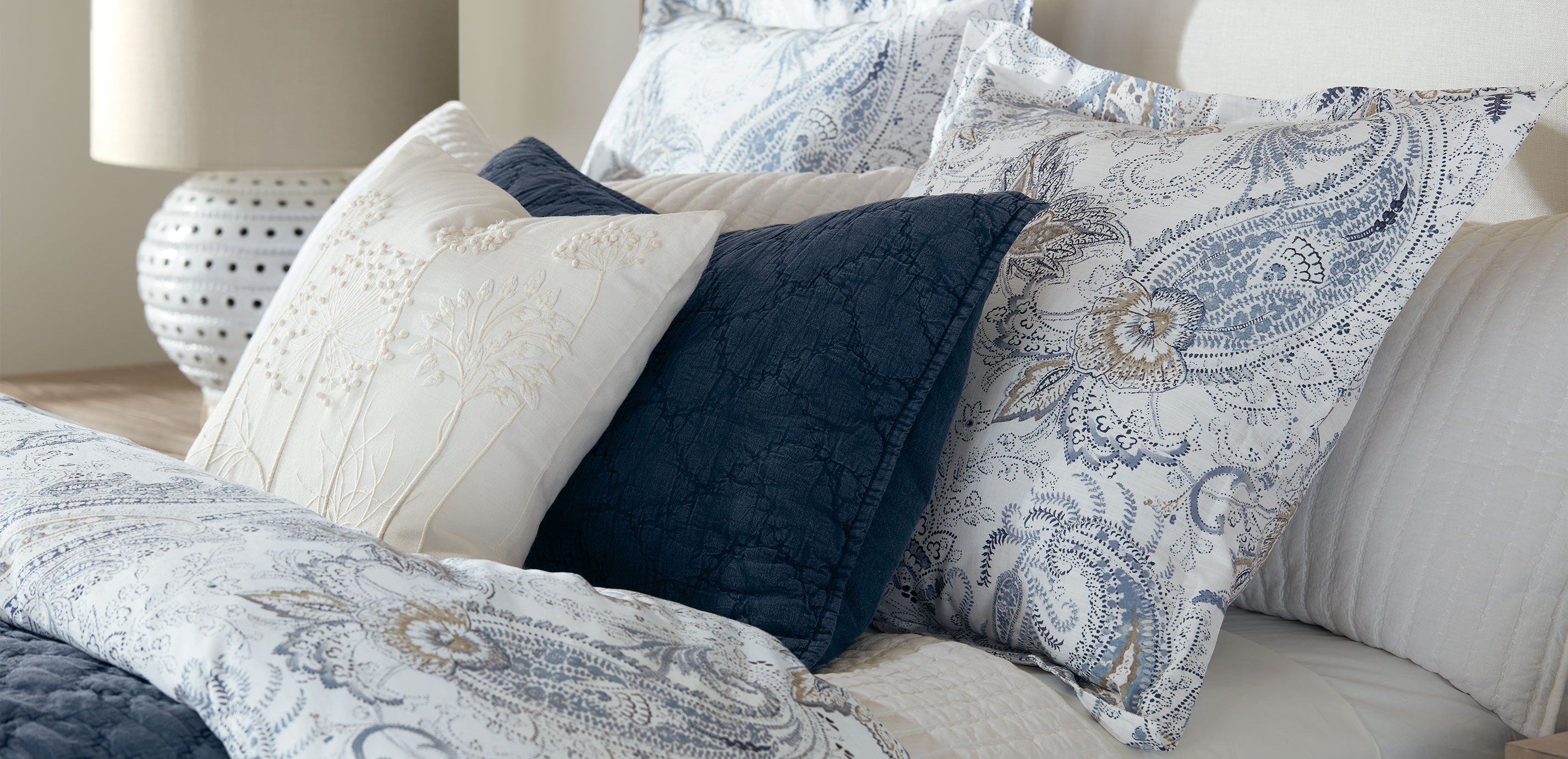 French Knotted Pillow, Ivory_4