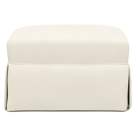 Bennett Slipcovered Ottoman image