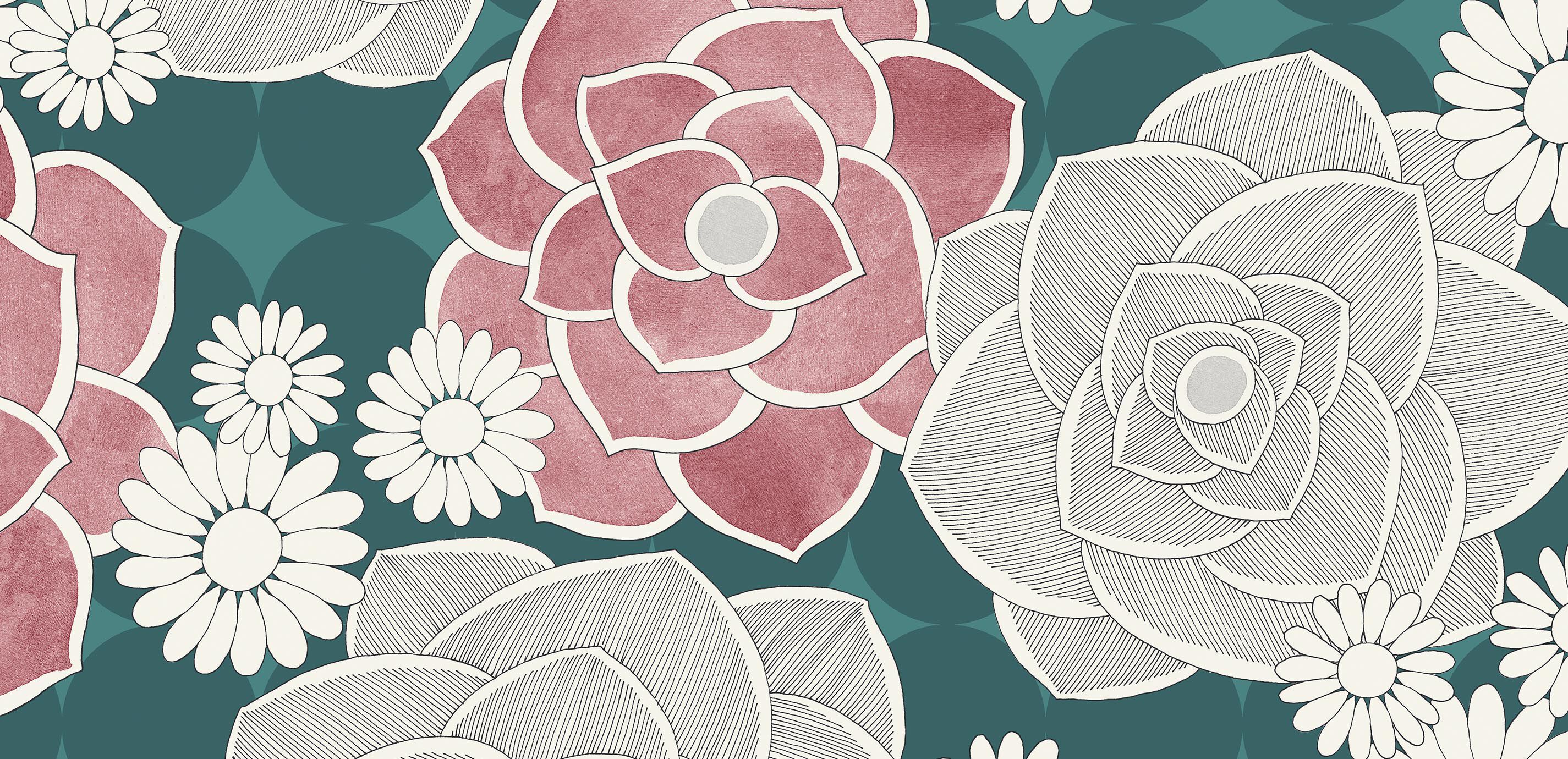 Dana Floral Wallpaper