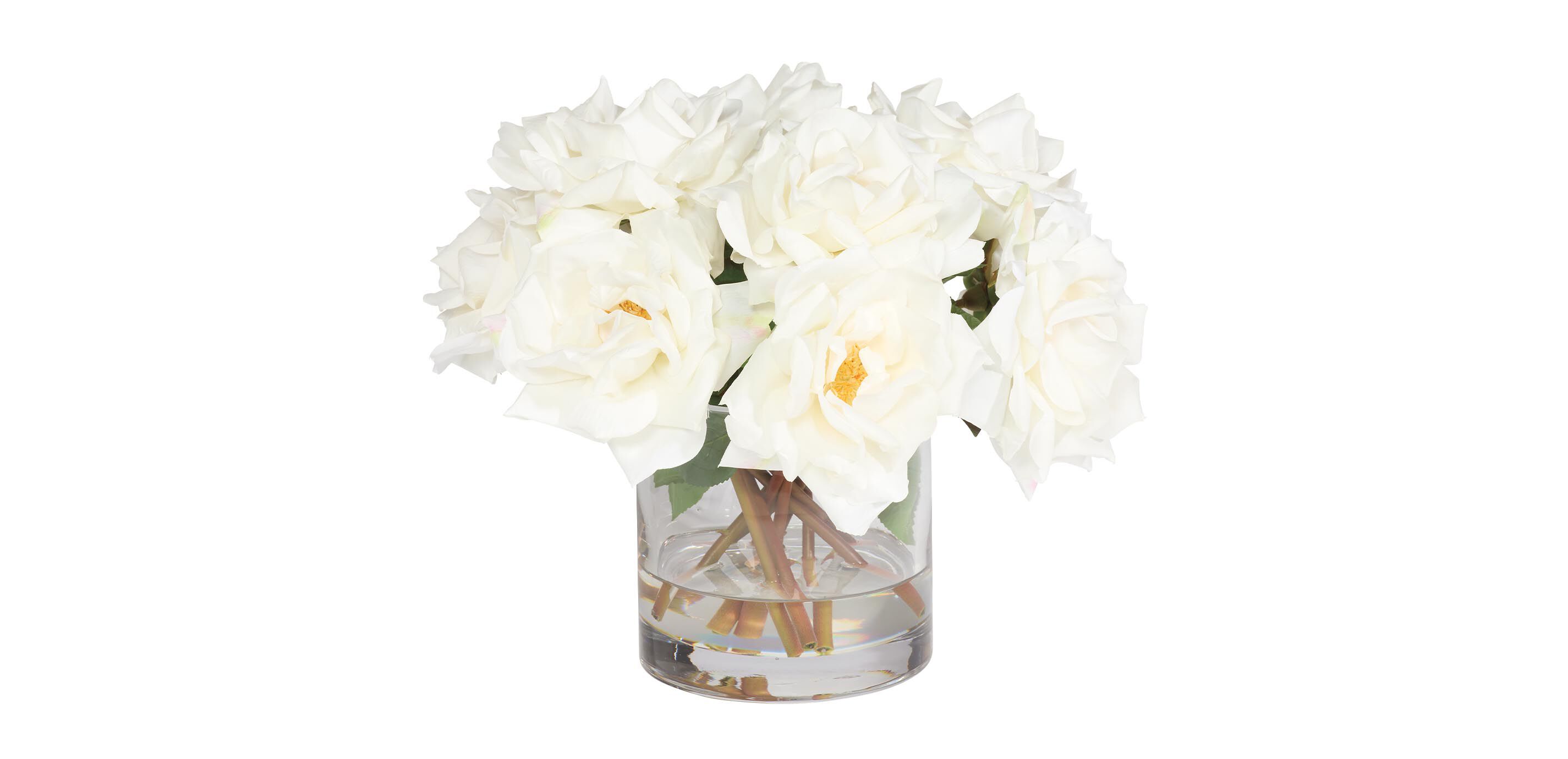 Rose Bouquet in Cylinder Vase