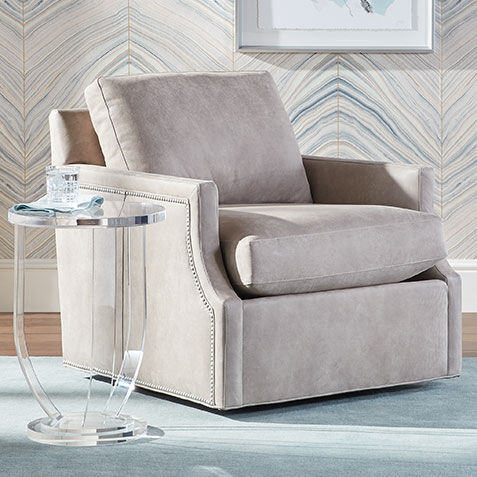 Allyce Leather Swivel Chair Product Tile Hover Image 722179