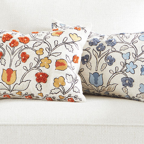 Embroidered Eyelash Fringe Pillow Product Tile Hover Image 062417MST