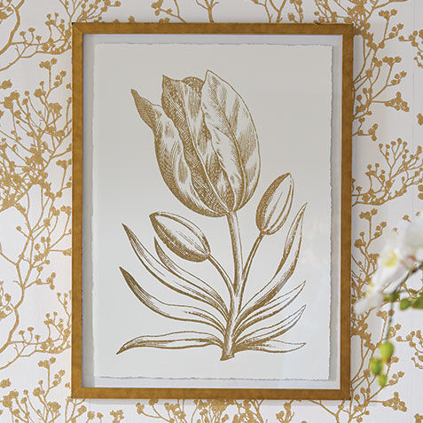 Gold Foil Floral I Product Tile Hover Image 073759A