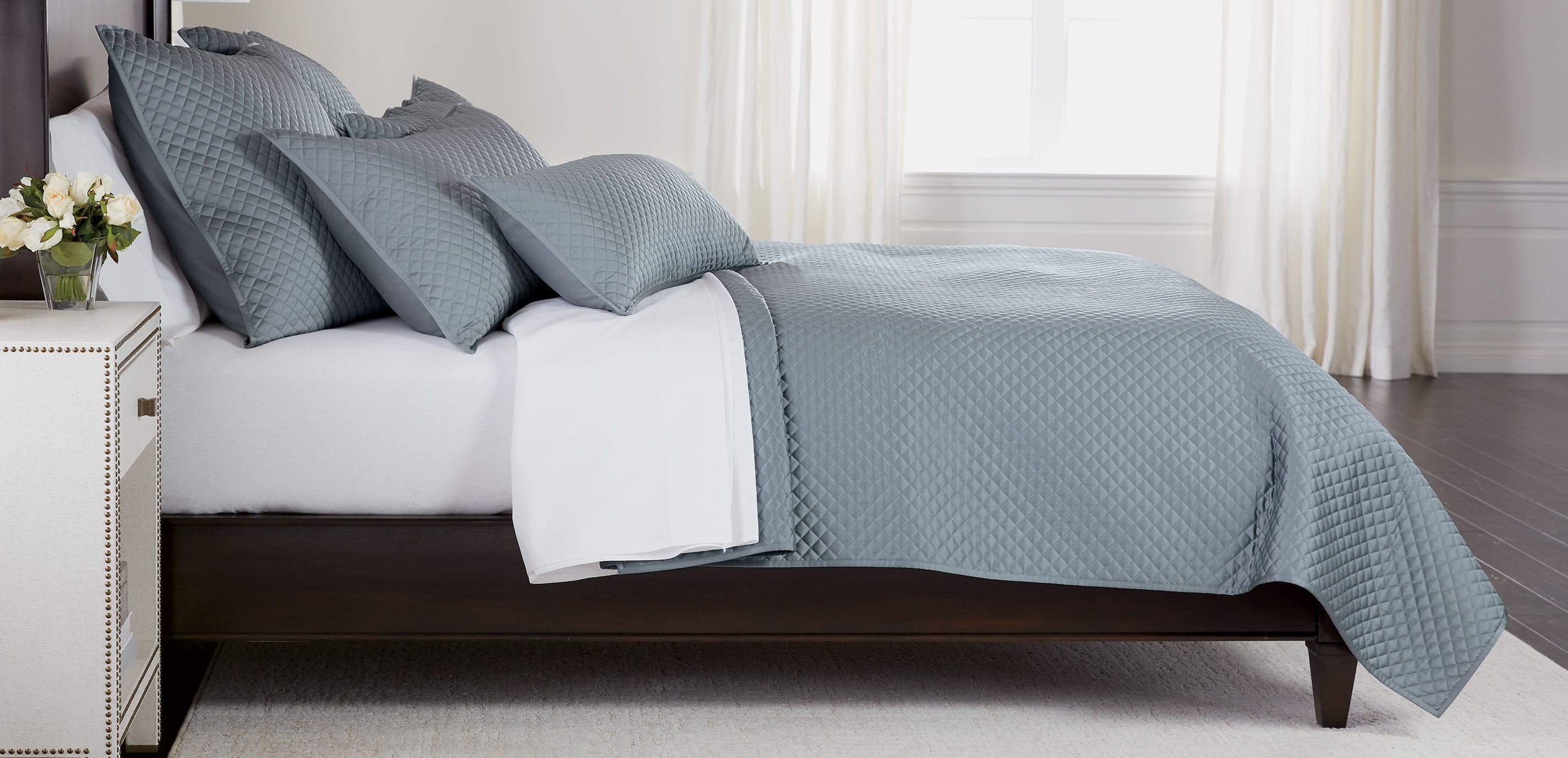 Salena Quilted Coverlet and Shams, Mist Blue_1