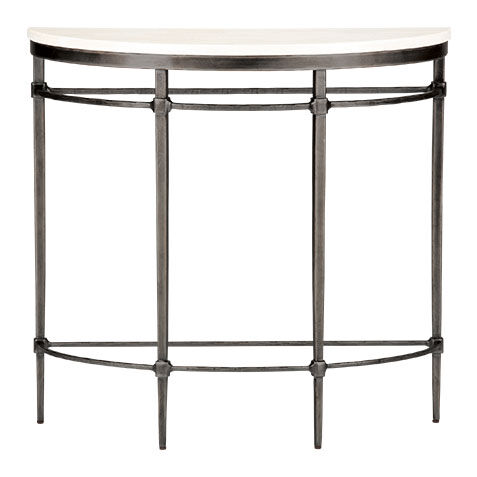 Vida Stone-Top Demilune Console image