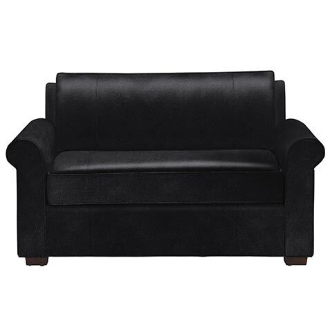 Spencer Roll-Arm Leather Chair-and-a-Half image