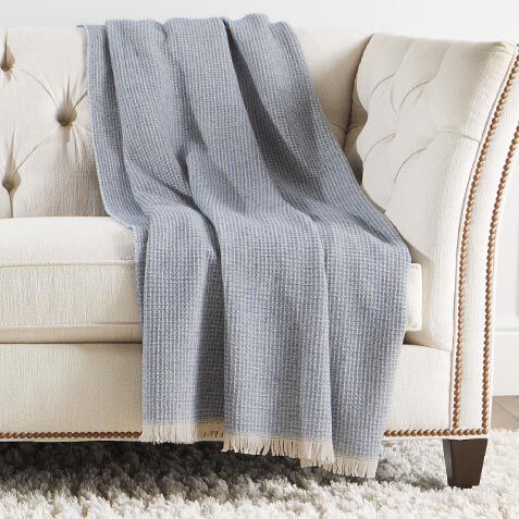 Rossi Waffle-Knit Wool Throw image