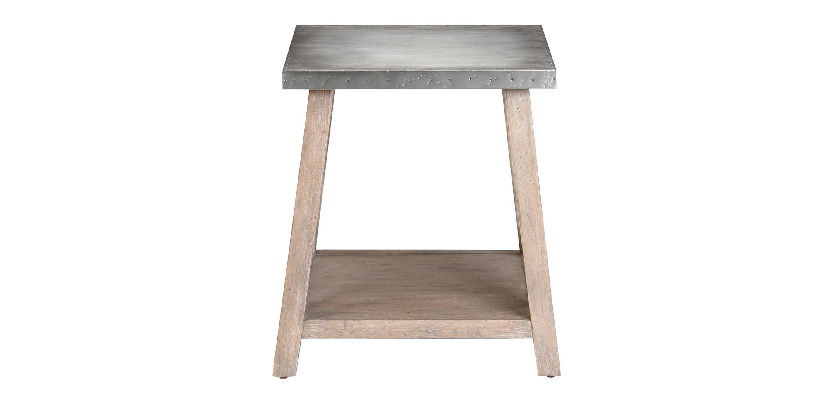 Bruckner Metal-Top End Table