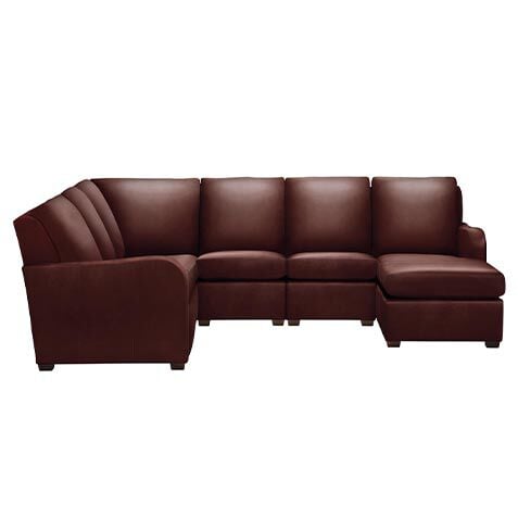 Jennings Leather Six-Piece Motion with Chaise image