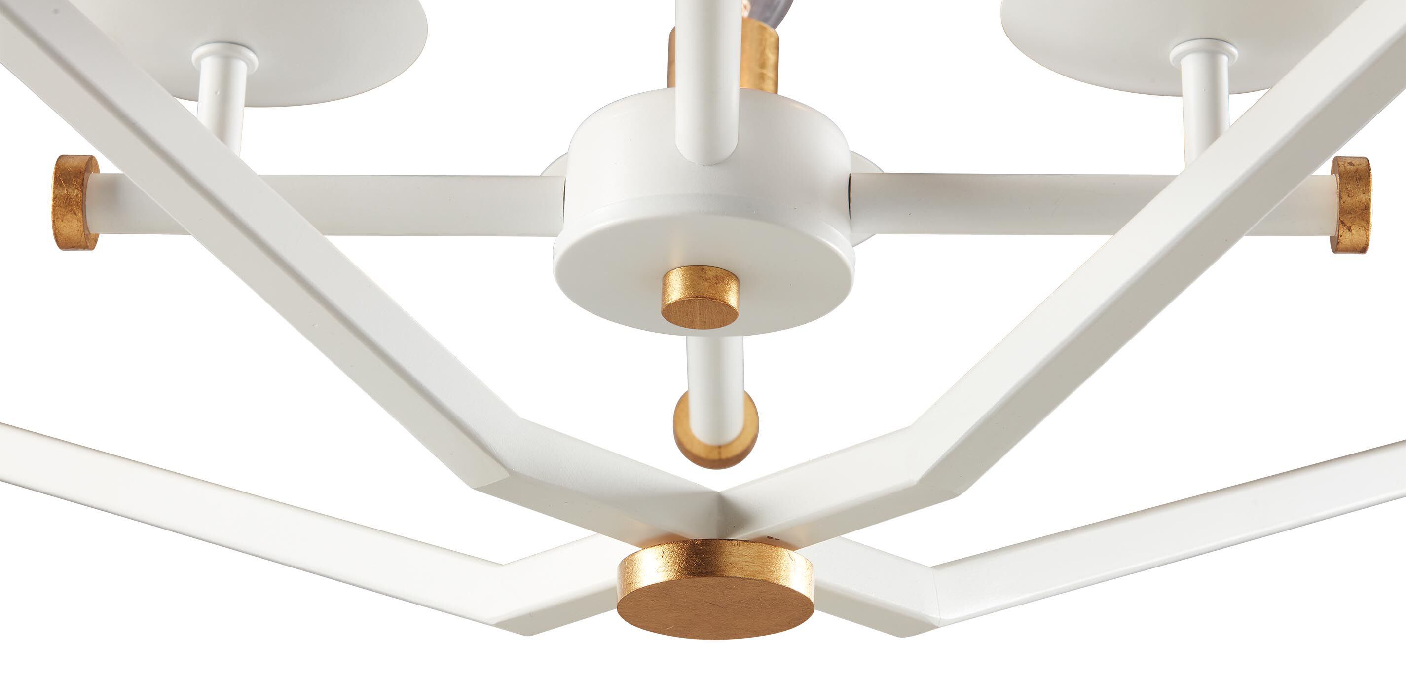 Kennedy Modern White Chandelier_6