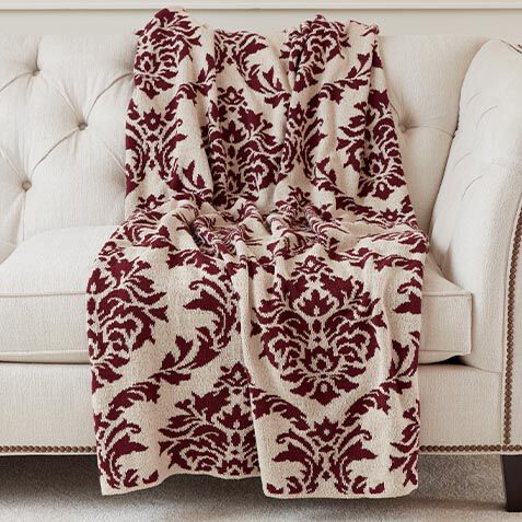Recycled Cotton Damask Throw image