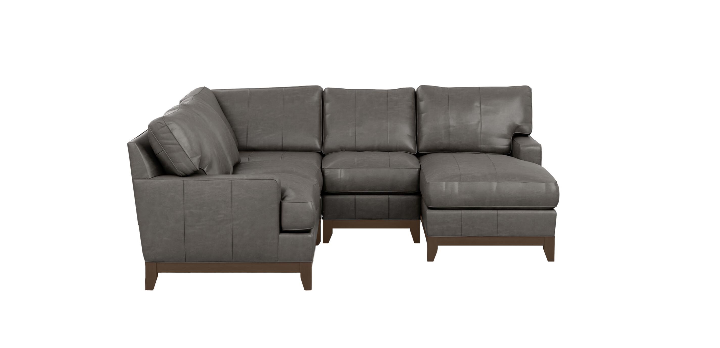 Arcata Four-Piece Leather Sectional with Chaise_3