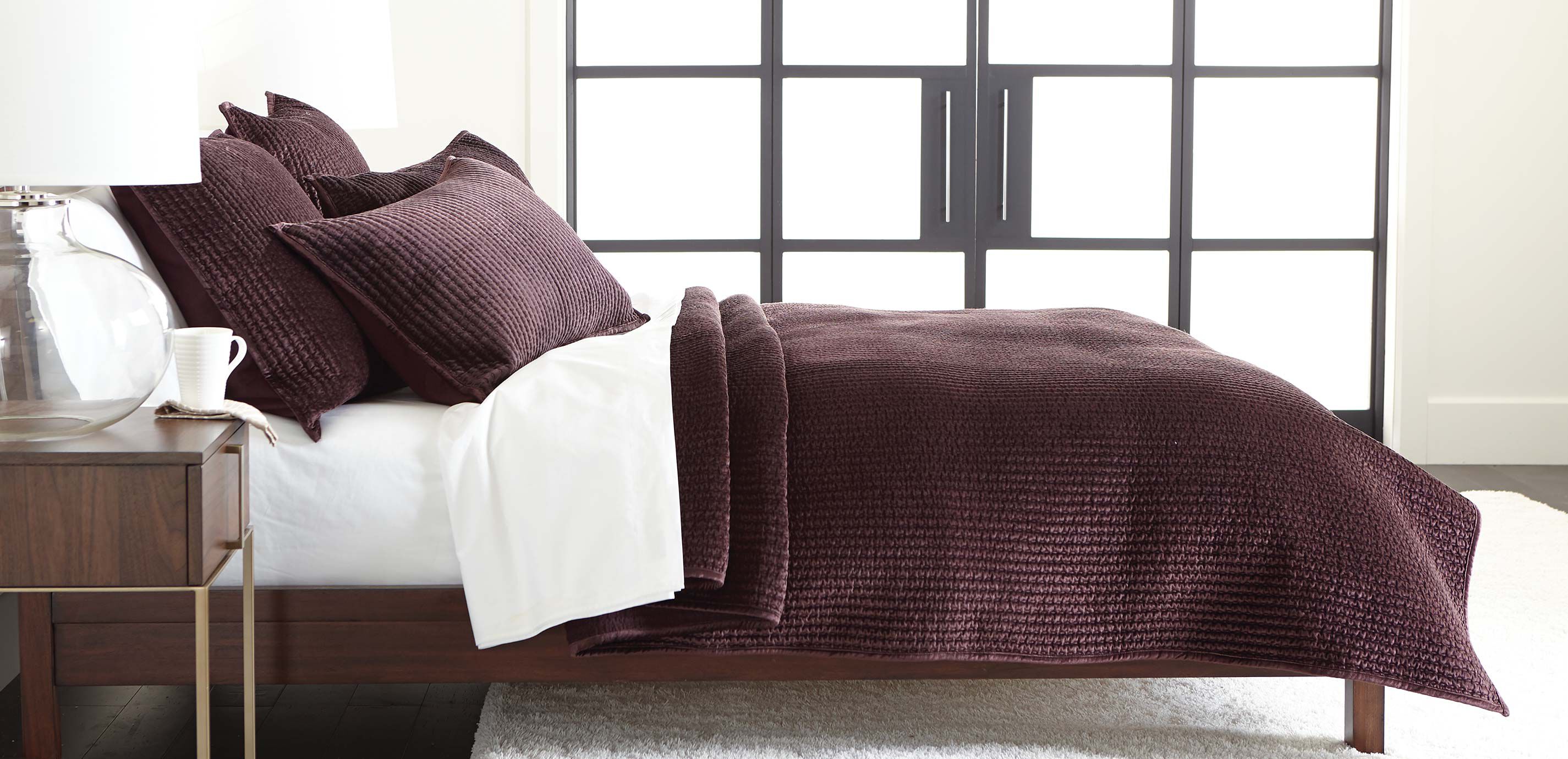 Velvet Beet Quilt and Shams_1