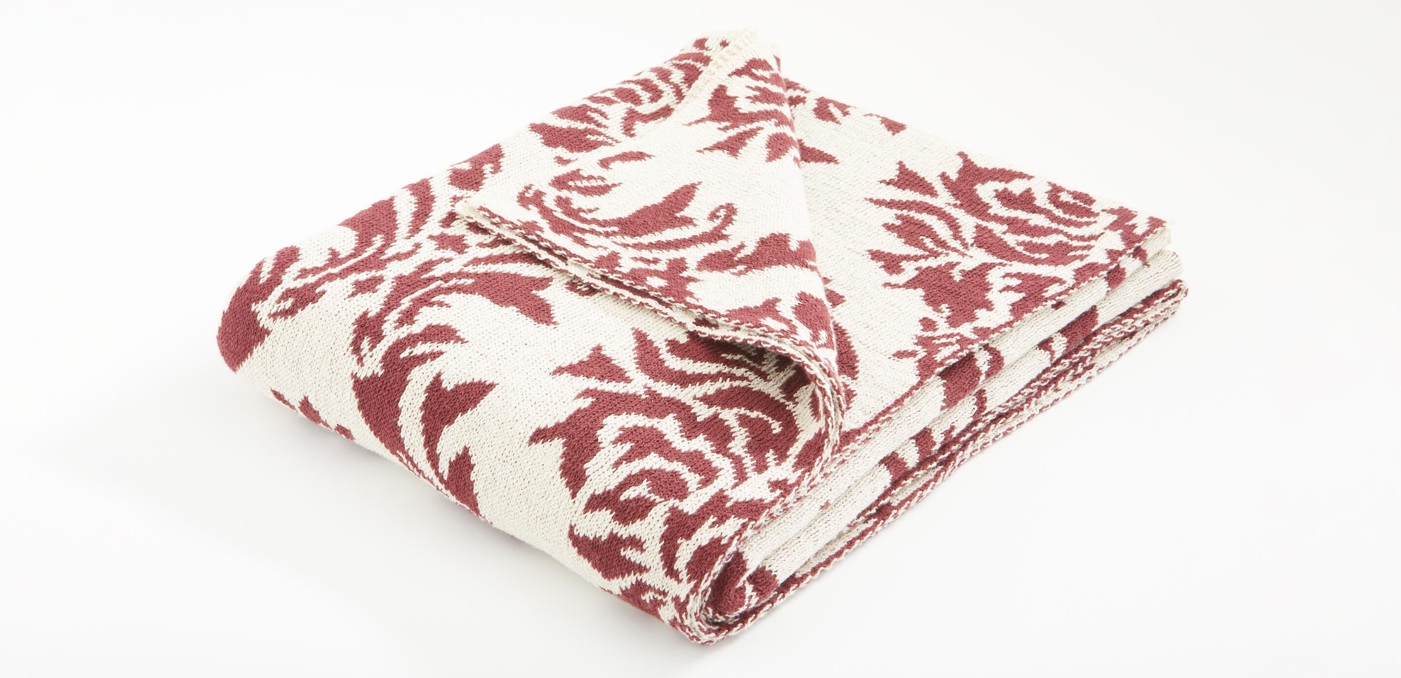 Recycled Cotton Damask Throw_1