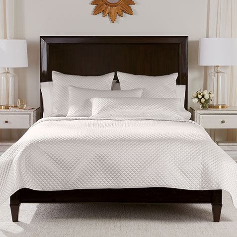 Salena Quilted Coverlet and Shams, Pearl image