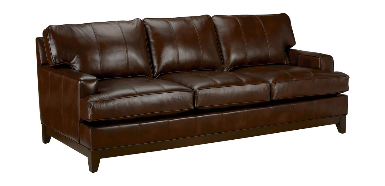 Arcata Leather Sofa Quick Ship Sofas, Ethan Allen Sofa Bed