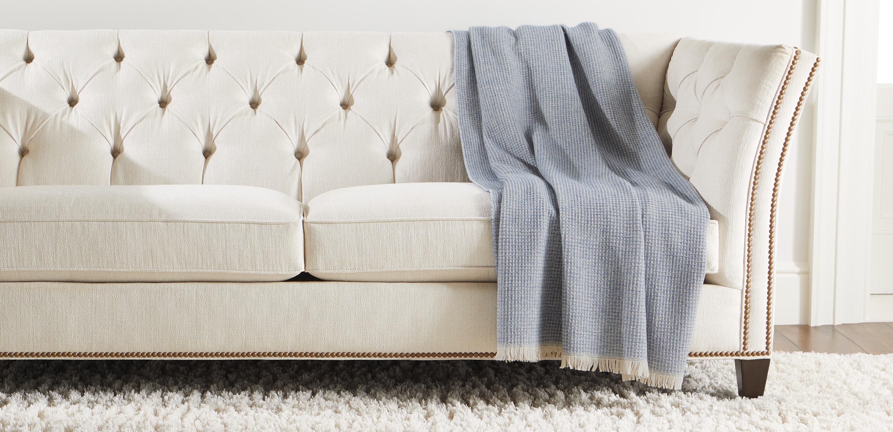 Rossi Waffle-Knit Wool Throw