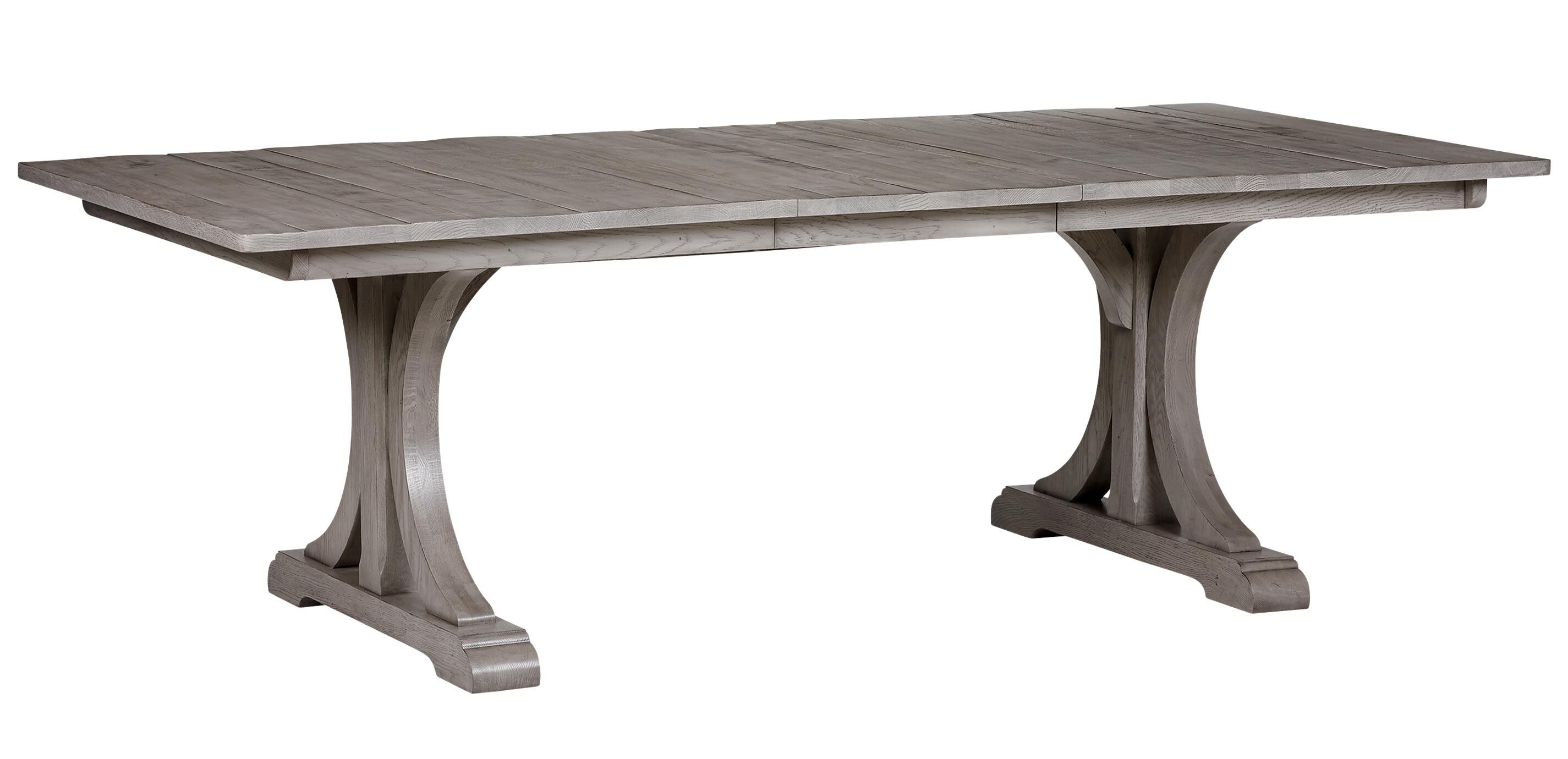 Corin Rough-Sawn Trestle Extension Dining Table_2