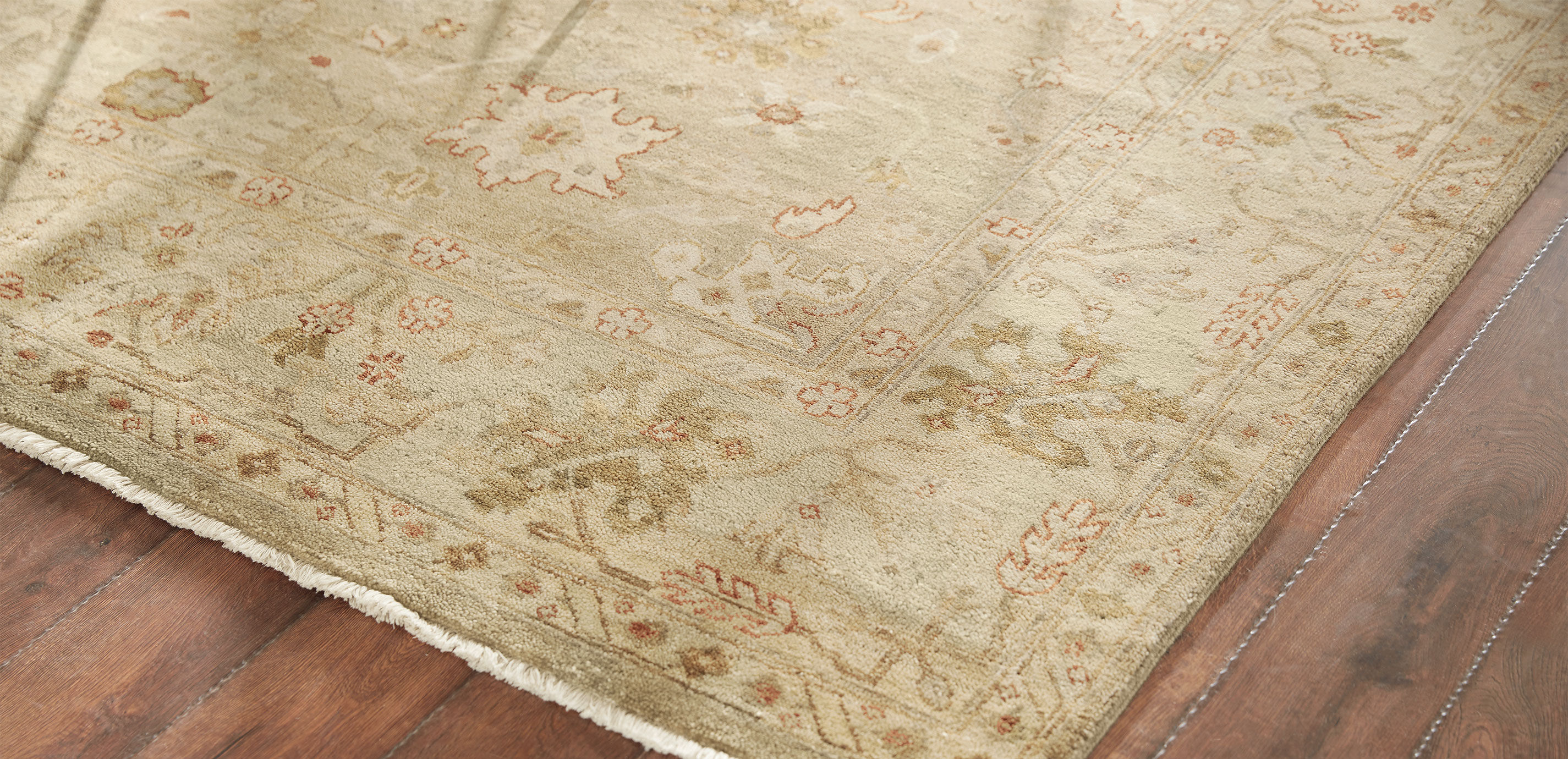 Oushak Rug, Light Gold/Ivory_4