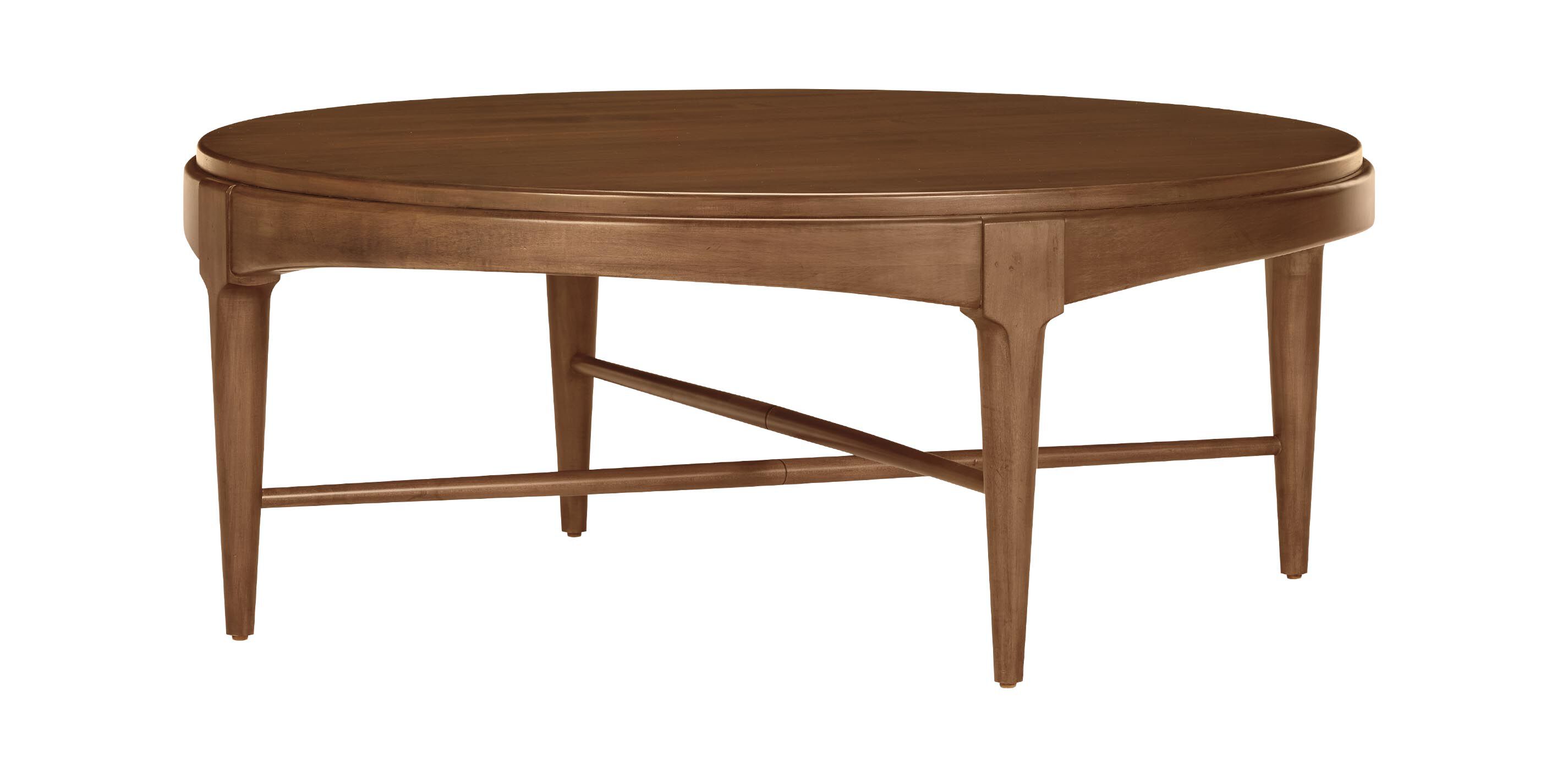 Draper Round Wood Midcentury Coffee Table_2