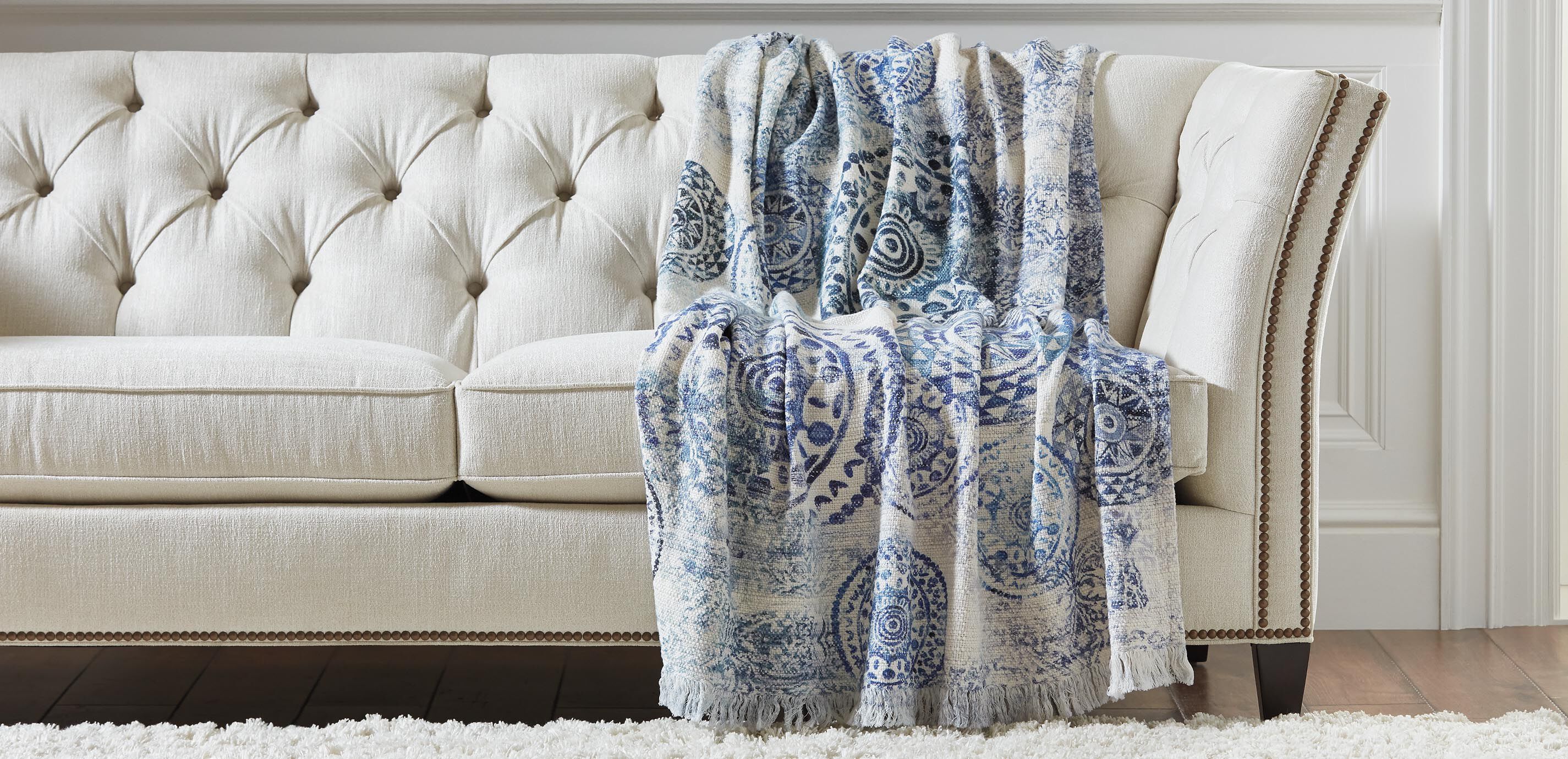 Washed Cotton Compass Throw