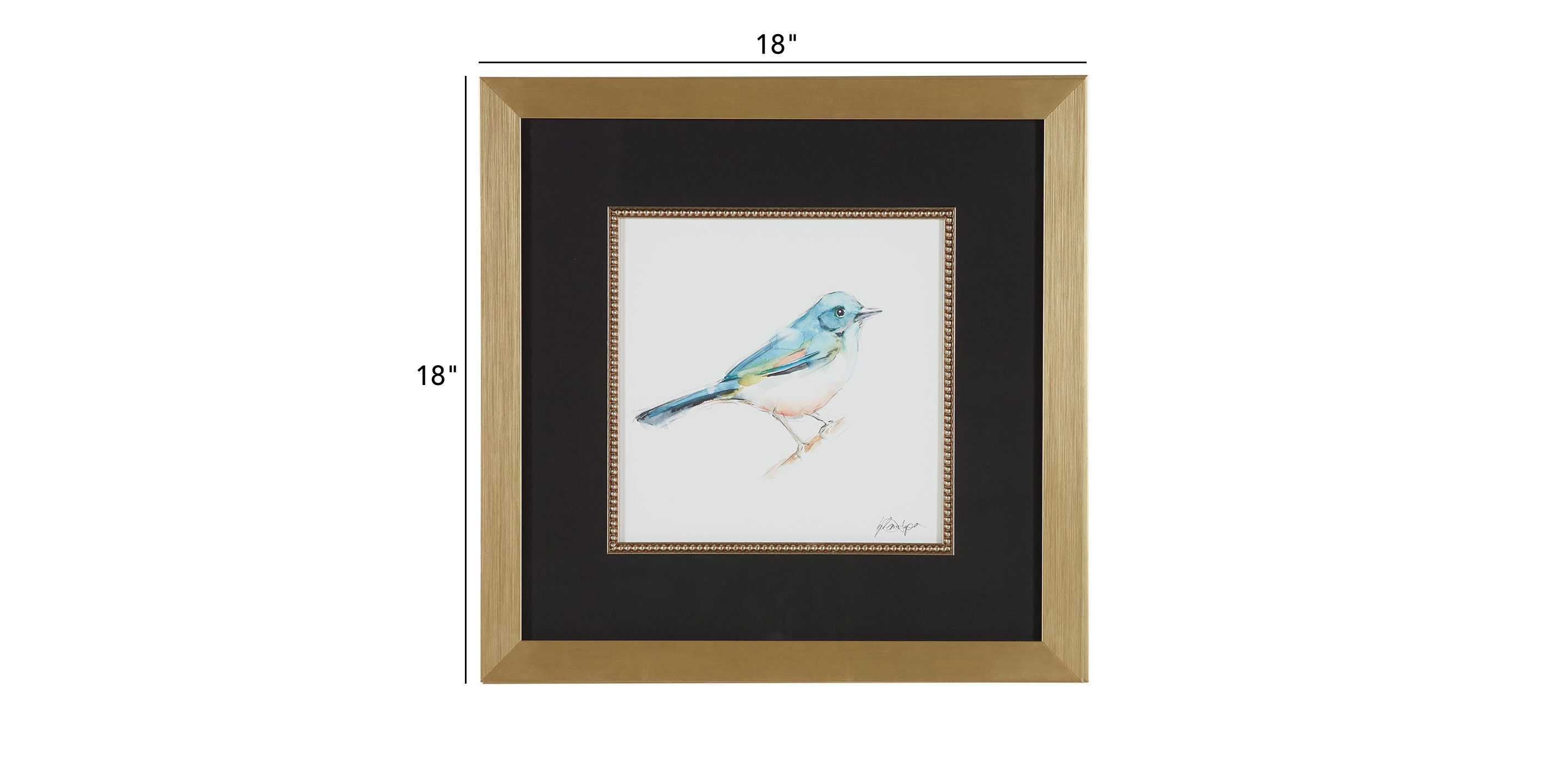 Watercolor Songbird I_1