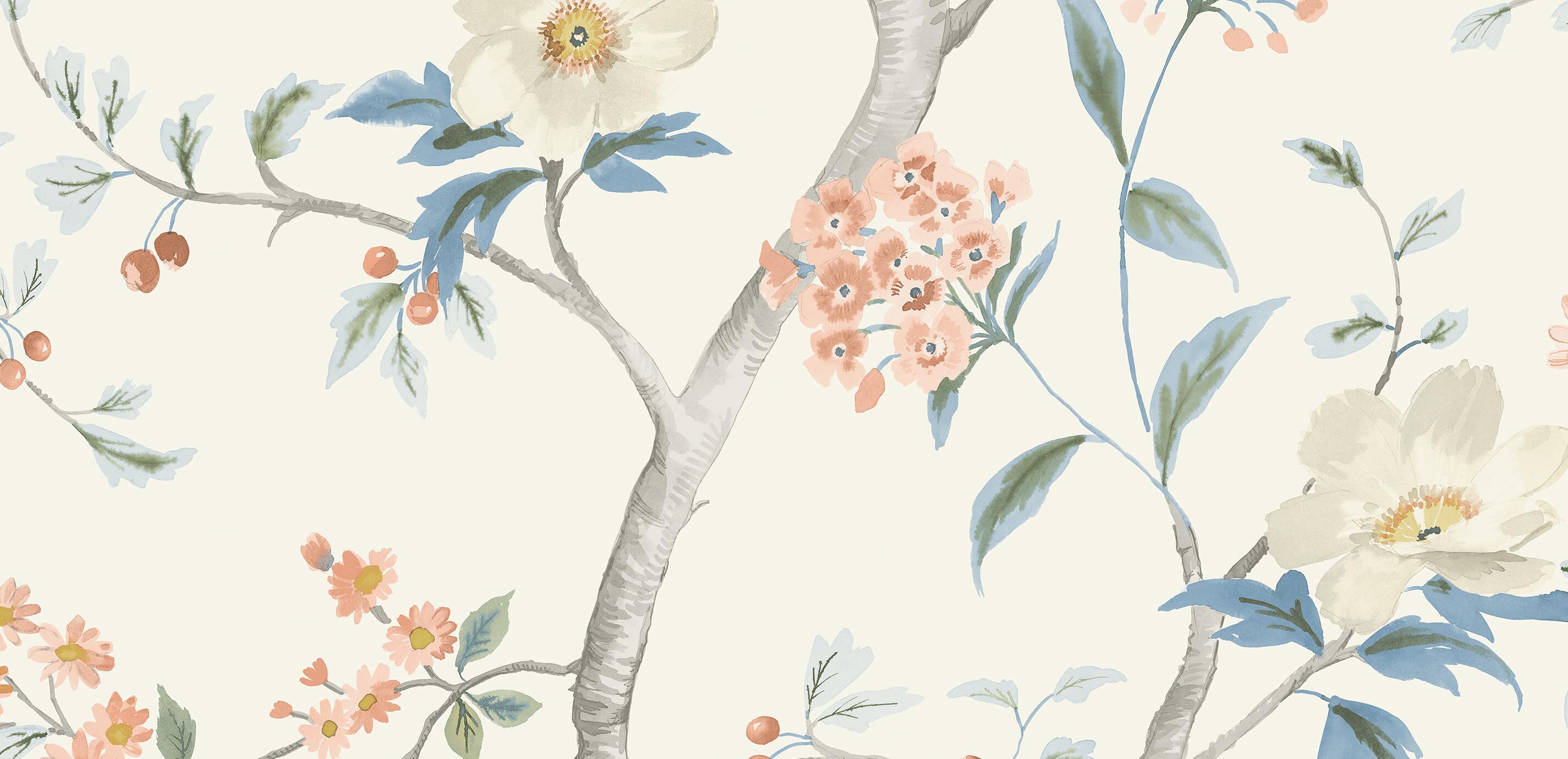 Jasmine Floral Wallpaper