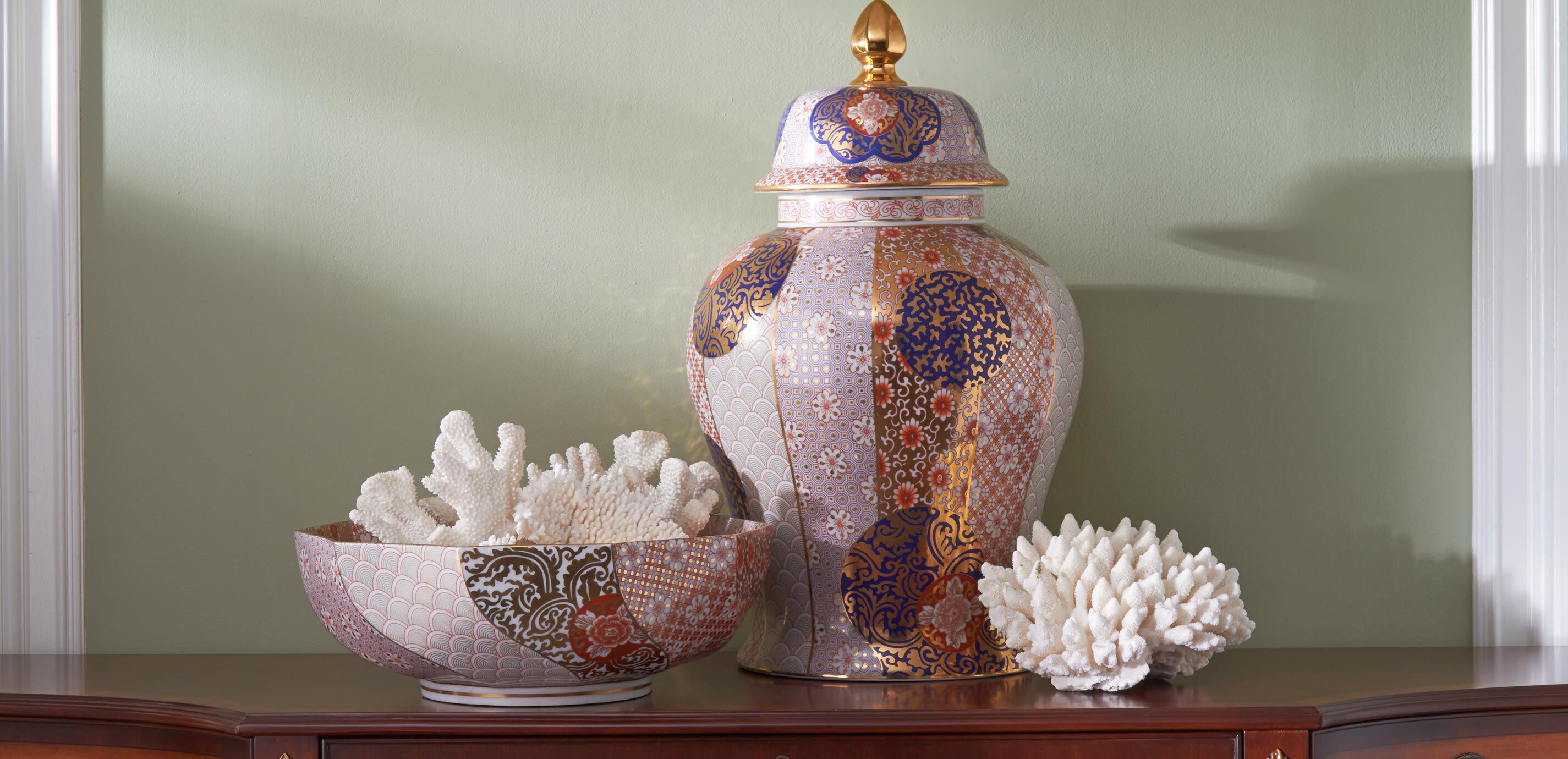 Porcelain Patterned Ginger Jar_8