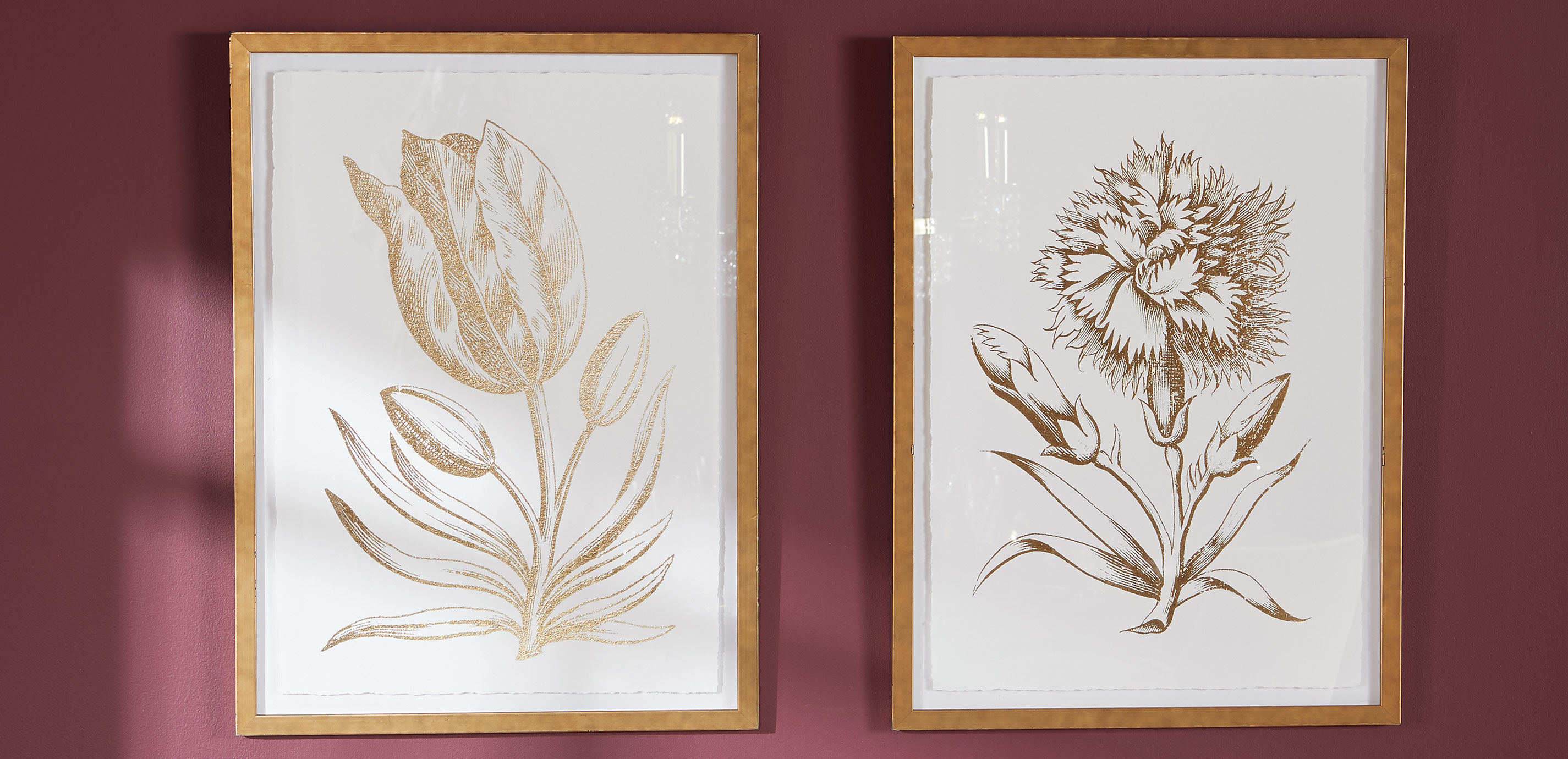 Gold Foil Floral I_2